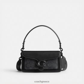 Coach γυναίκες τιγρέ τσάντα ώμου 20 σε καμβά με υπογραφή mw/κάρβουνο/μαύρο LBZ422101 Coach Τσαντεσ