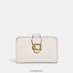 Coach γυναίκες τιγρέ μεσαίο πορτοφόλι β4/κιμωλία LBZ422335 Coach Τσαντεσ