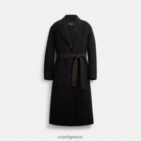 Coach γυναίκες παλτό διπλής όψης μαύρος LBZ422434 Coach Τσαντεσ