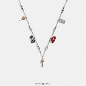 Coach γυναίκες μίνι κολιέ καραμέλα γούρι ασημί/πολλαπλ LBZ422534 Coach Παπουτσια