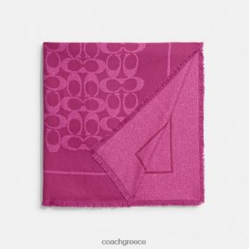 Coach γυναίκες σάλι υπογραφής βαθύ δαμάσκηνο LBZ422551 Coach Τσαντεσ