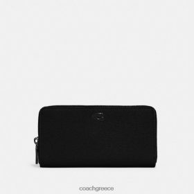 Coach άνδρες πορτοφόλι ακορντεόν με εσωτερικό καμβά υπογραφής μαύρος LBZ422697 Coach Greece