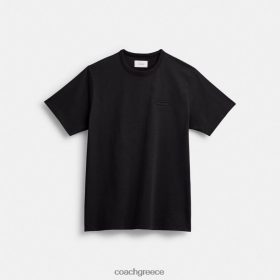 Coach άνδρες απαραίτητο μπλουζάκι μαύρος LBZ422766 Coach Greece