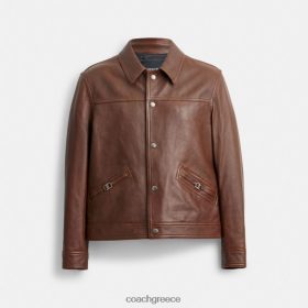 Coach άνδρες biker jacket καστανός LBZ422759 Coach Παπουτσια