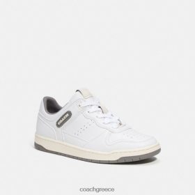 Coach γυναίκες c201 sneaker με χαμηλό τοπ ερείκη γκρι/οπτικό λευκό LBZ422406 Coach Greece