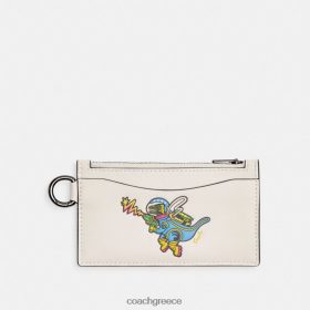 Coach άνδρες cosmic πούλμαν θήκη για κάρτες με φερμουάρ με rexy v5/κιμωλία LBZ422720 Coach Παπουτσια