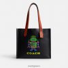 Coach άνδρες cosmic πούλμαν ρελέ tote 34 με ρομπότ μαύρο multi. LBZ422632 Coach Τσαντεσ