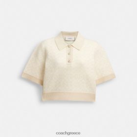 Coach γυναίκες σπορ cropped πόλο κρέμα πολυ LBZ422497 Coach Τσαντεσ
