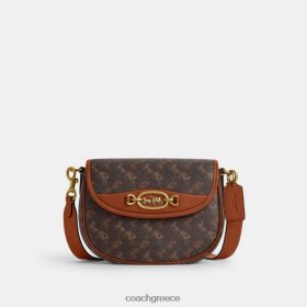 Coach γυναίκες Τσάντα χιαστί harley με στάμπα αλόγου και άμαξα b4/τρούφα λειασμένο κεχριμπάρι LBZ42224 Coach Παπουτσια