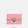 Coach γυναίκες στούντιο μεσαίο πορτοφόλι lh/ροζ λουλουδιών LBZ422334 Coach Greece