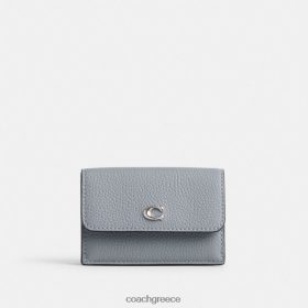 Coach γυναίκες απαραίτητο μίνι τρίπτυχο πορτοφόλι lh/γκρι μπλε LBZ422352 Coach Greece