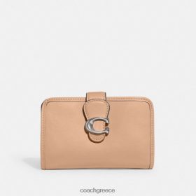 Coach γυναίκες τιγρέ μεσαίο πορτοφόλι lh/buff LBZ422109 Coach Greece