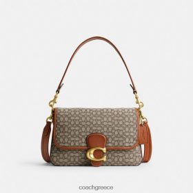 Coach γυναίκες μαλακή τιγρέ τσάντα ώμου σε ζακάρ micro signature β4/κακάο ψημένος αμπ LBZ422140 Coach Τσαντεσ