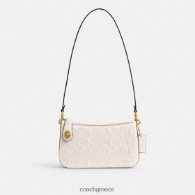 Coach γυναίκες τσάντα ώμου penn από επώνυμο δέρμα β4/κιμωλία LBZ42266 Coach Παπουτσια