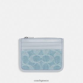 Coach γυναίκες Θήκη με φερμουάρ σε signature τζιν lh/απαλό μπλε LBZ422385 Coach Greece