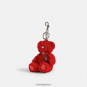 Coach γυναίκες γούρι τσάντας αρκούδας σε signature shearling lh/sport red multi LBZ422522 Coach Παπουτσια