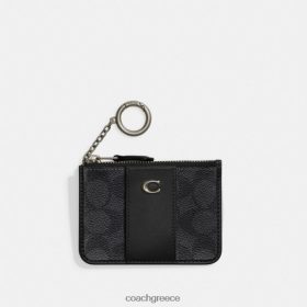 Coach γυναίκες μίνι skinny θήκη ταυτότητας σε καμβά με υπογραφή mw/κάρβουνο/μαύρο LBZ422330 Coach Παπουτσια