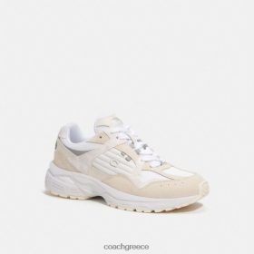 Coach γυναίκες sneaker c301 με καμβά υπογραφής κιμωλία/λευκό LBZ422402 Coach Παπουτσια