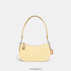 Coach γυναίκες swinger 20 σε signature τζιν lh/ωχροκίτρινο LBZ422200 Coach Τσαντεσ