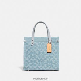 Coach γυναίκες χωράφι tote 22 σε signature denim lh/απαλό μπλε LBZ422302 Coach Τσαντεσ