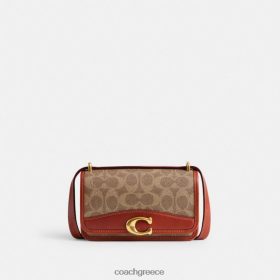 Coach γυναίκες προπονητής x μέντα + ληστής ληστής χιαστί σε καμβά με υπογραφή b4/ταν σκουριά LBZ422181 Coach Greece